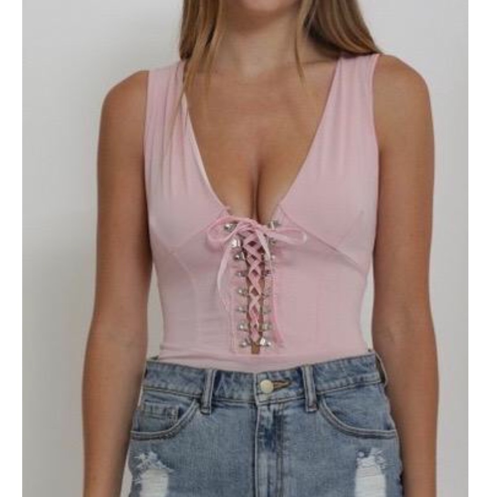 Pink bodysuit